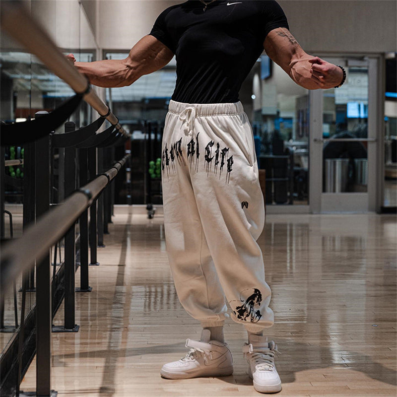 Calça Masculina Moletom StreetWear GYM Eternal Life Musculação